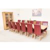 Provence 3.4m Large Double Extending X Leg Oak Dining Table - £300 OFF SUMMER SALE - 27