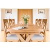Provence 2.3m Cross Leg Extending Oak Table Oval Corners - £100 OFF SUMMER SALE - 9