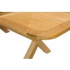 Provence 2.3m Cross Leg Extending Oak Table Oval Corners - £100 OFF SUMMER SALE - 6