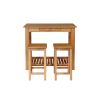 Tutbury Oak Breakfast Console Table 2 Refectory Oak Stools - SUMMER MEGA DEAL - 4