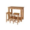Tutbury Oak Breakfast Console Table 2 Refectory Oak Stools - SUMMER MEGA DEAL - 5