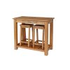 Tutbury Oak Breakfast Console Table 2 Refectory Oak Stools - SUMMER MEGA DEAL - 2