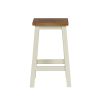 Tutbury Cream Painted Assembled Oak Kitchen Bar Stool - 10% OFF SUMMER SALE - 5