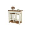 Tutbury Cream Painted Oak Breakfast Table Kitchen Stool Set - SUMMER SALE - 3