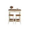 Tutbury Cream Painted Oak Breakfast Table Kitchen Stool Set - SUMMER SALE - 7