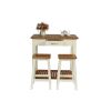 Tutbury Cream Painted Oak Breakfast Table Kitchen Stool Set - SUMMER SALE - 8