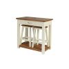 Tutbury Cream Painted Oak Breakfast Table Kitchen Stool Set - SUMMER SALE - 10