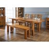 Country Oak 1.8m to 2.3m Butterfly Extending Oak Dining Table - £100 OFF SUMMER SALE - 4