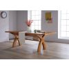 180cm to 230cm Country Oak Cross Leg Extending Table - £100 OFF SUMMER SALE - 2