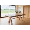 180cm to 230cm Country Oak Cross Leg Extending Table - £100 OFF SUMMER SALE - 4