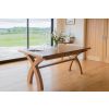 180cm to 230cm Country Oak Cross Leg Extending Table - £100 OFF SUMMER SALE - 7
