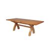 180cm to 230cm Country Oak Cross Leg Extending Table - £100 OFF SUMMER SALE - 13
