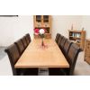 Country Oak 2.8m Large Double Extending Oak Dining Table - £200 OFF SUMMER SALE - 11