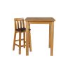 Tall Country Oak Breakfast Bar Table 80cm Square - SUMMER SALE - 5