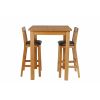 Tall Country Oak Breakfast Bar Table 80cm Square - SUMMER SALE - 10