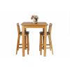 Tall Country Oak Breakfast Bar Table 80cm Square - SUMMER SALE - 11