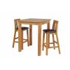 Tall Country Oak Breakfast Bar Table 80cm Square - SUMMER SALE - 12
