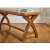 Country Oak 1.2m x Leg Solid Oak Dining Bench - £50 OFF FLASH SALE - 3