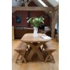 Country Oak 1.2m x Leg Solid Oak Dining Bench - £50 OFF FLASH SALE - 19