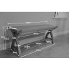 Country Oak 1.2m x Leg Solid Oak Dining Bench - £50 OFF FLASH SALE - 11
