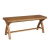 Country Oak 1.2m x Leg Solid Oak Dining Bench - £50 OFF FLASH SALE - 5