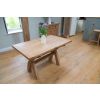 Country Oak 1.3 to 1.8m Cross Leg Oak Dining Table - £80 OFF SUMMER SALE - 16