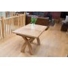 Country Oak 1.3 to 1.8m Cross Leg Oak Dining Table - £80 OFF SUMMER SALE - 17