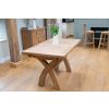 Country Oak 1.3 to 1.8m Cross Leg Oak Dining Table - £80 OFF SUMMER SALE - 19