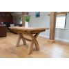 Country Oak 1.3 to 1.8m Cross Leg Oak Dining Table - £80 OFF SUMMER SALE - 21