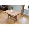 Country Oak 1.3 to 1.8m Cross Leg Oak Dining Table - £80 OFF SUMMER SALE - 22