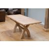 Country Oak 1.3 to 1.8m Cross Leg Oak Dining Table - £80 OFF SUMMER SALE - 11