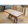 Country Oak 1.3 to 1.8m Cross Leg Oak Dining Table - £80 OFF SUMMER SALE - 8