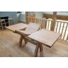 Country Oak 1.3 to 1.8m Cross Leg Oak Dining Table - £80 OFF SUMMER SALE - 14