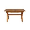 Country Oak 1.3 to 1.8m Cross Leg Oak Dining Table - £80 OFF SUMMER SALE - 25