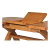 130cm to 180cm Country Oak X Leg Butterfly Extending Table Oval Corners - £80 OFF SUMMER SALE - 12