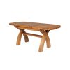 130cm to 180cm Country Oak X Leg Butterfly Extending Table Oval Corners - £80 OFF SUMMER SALE - 10