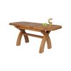 130cm to 180cm Country Oak X Leg Butterfly Extending Table Oval Corners - £80 OFF SUMMER SALE - 11