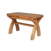 130cm to 180cm Country Oak X Leg Butterfly Extending Table Oval Corners - £80 OFF SUMMER SALE - 14