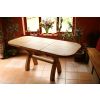 130cm to 180cm Country Oak X Leg Butterfly Extending Table Oval Corners - £80 OFF SUMMER SALE - 9