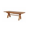 Country Oak 2.8m X Leg Double Extending Large Dining Table - £300 OFF FLASH SALE - 14