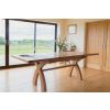 Country Oak 2.8m X Leg Double Extending Large Dining Table - £300 OFF FLASH SALE - 6