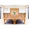 Country Oak 2.8m X Leg Double Extending Large Dining Table - £300 OFF FLASH SALE - 10