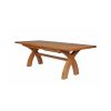 Country Oak 2.8m X Leg Double Extending Large Dining Table - £300 OFF FLASH SALE - 16
