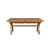 Country Oak 2.8m X Leg Double Extending Large Dining Table - £300 OFF FLASH SALE - 18