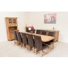 Country Oak 2.8m X Leg Double Extending Large Table Oval Corners - £300 OFF FLASH SALE - 8