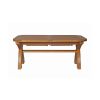 Country Oak 2.8m X Leg Double Extending Large Table Oval Corners - £300 OFF FLASH SALE - 11