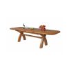 Country Oak 2.8m X Leg Double Extending Large Table Oval Corners - £300 OFF FLASH SALE - 6