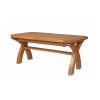 Country Oak 2.8m X Leg Double Extending Large Table Oval Corners - £300 OFF FLASH SALE - 12