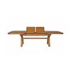 Country Oak 2.8m X Leg Double Extending Large Table Oval Corners - £300 OFF FLASH SALE - 7
