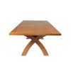 Country Oak 3.4m Cross Leg Double Extending Large Dining Table - £300 OFF SUMMER SALE - 13